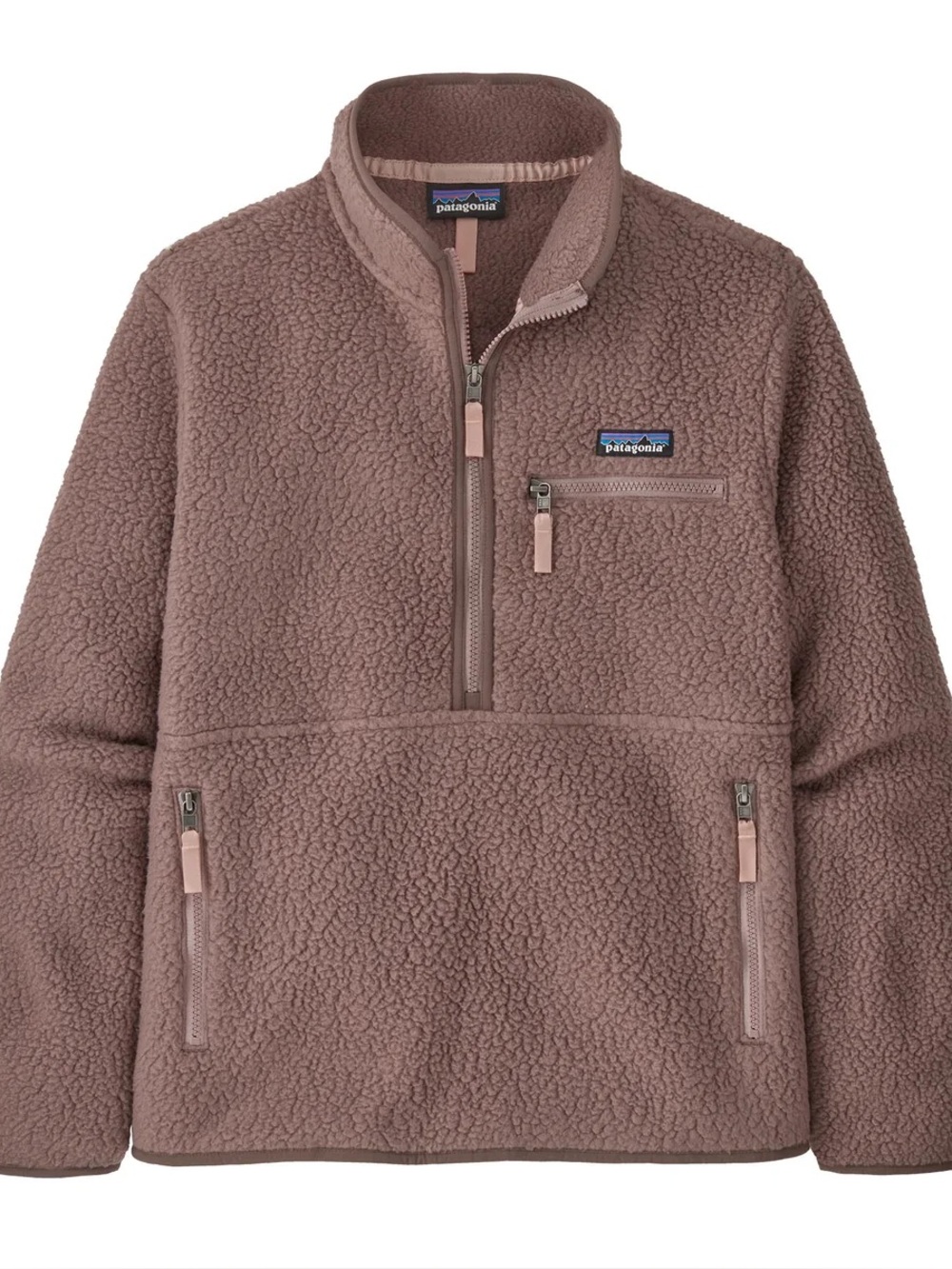 Patagonia Retro Pile Marsupial Fleece Pullover in Mauve
